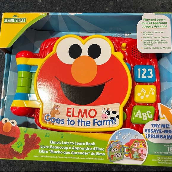 Sesame Street Other - Sesame Street Elmo's Farm Adventure Learning Toy - Red and Blue